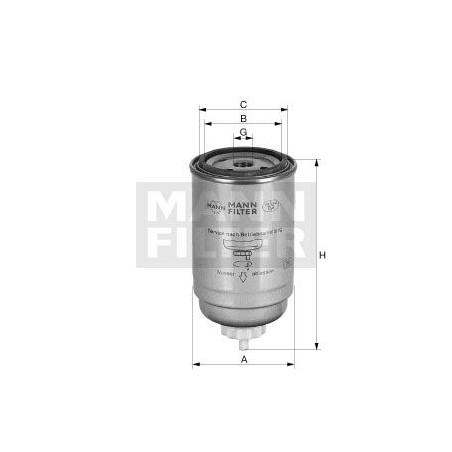 Préfiltre gasoil MANN FILTER PL150