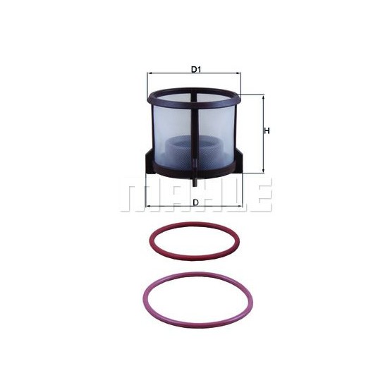 Préfiltre gasoil MAHLE KX72D2